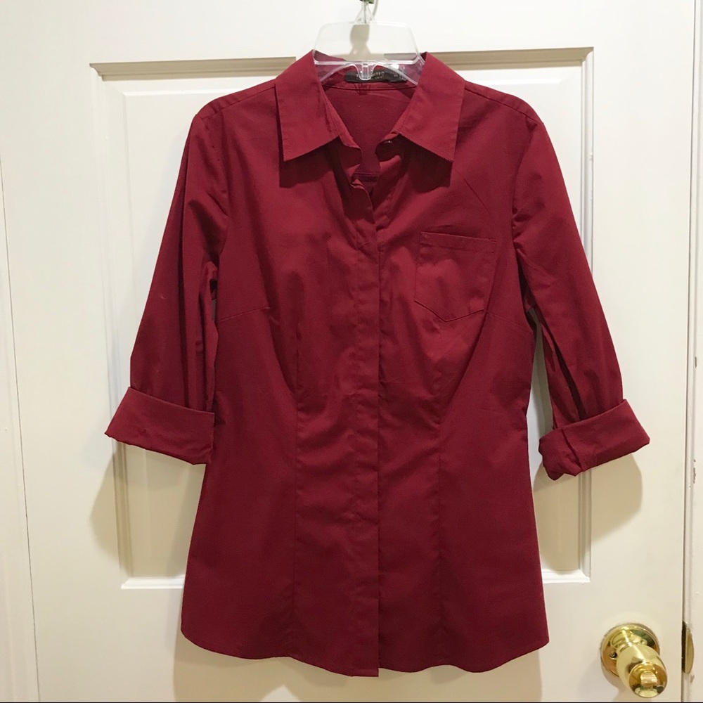 The Limited Red Button Down Shirt